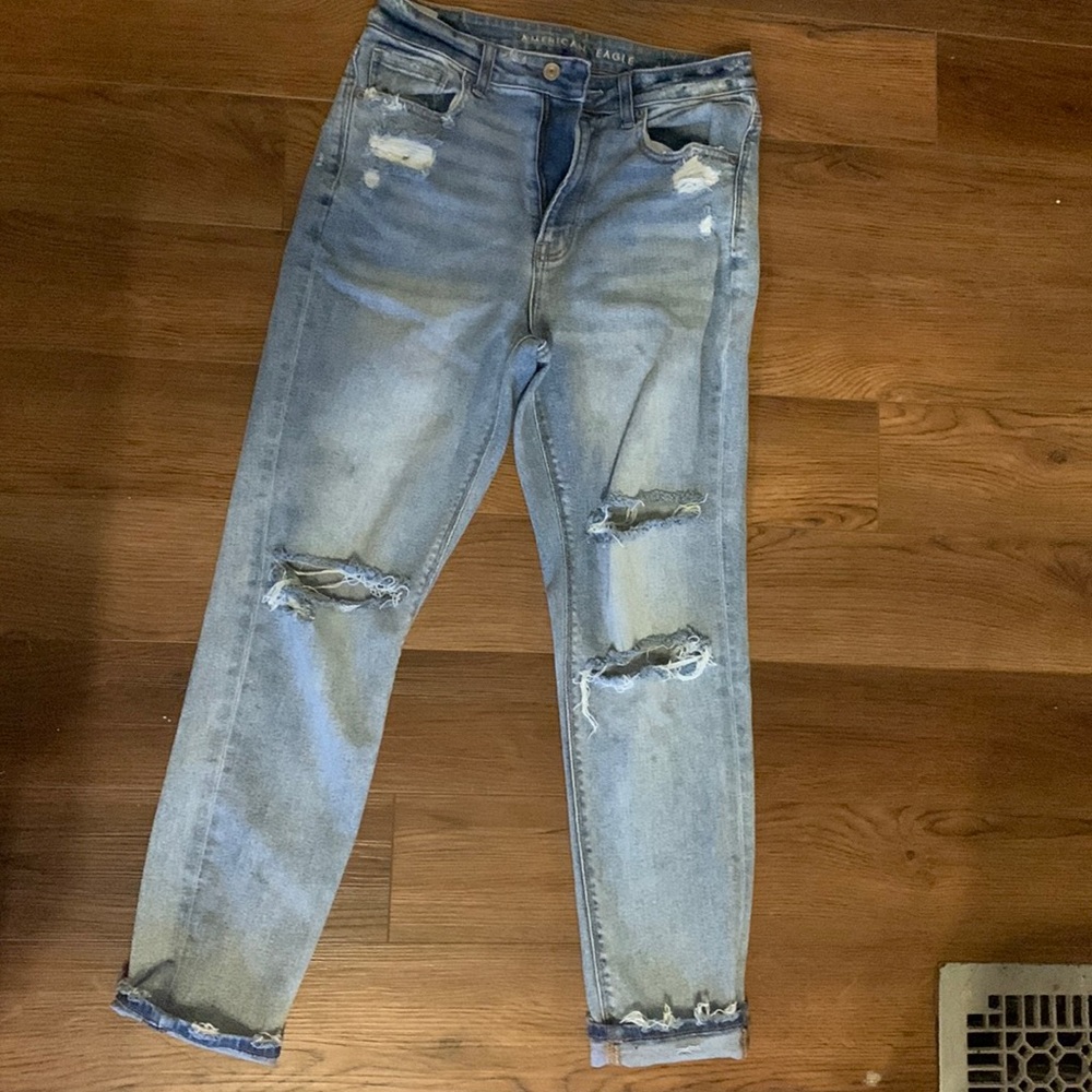 American eagle mom, Jean stretch
